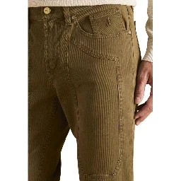 Bicolor Elastane Skinny Pants