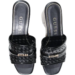 Black Polyethylene High Heel Pumps