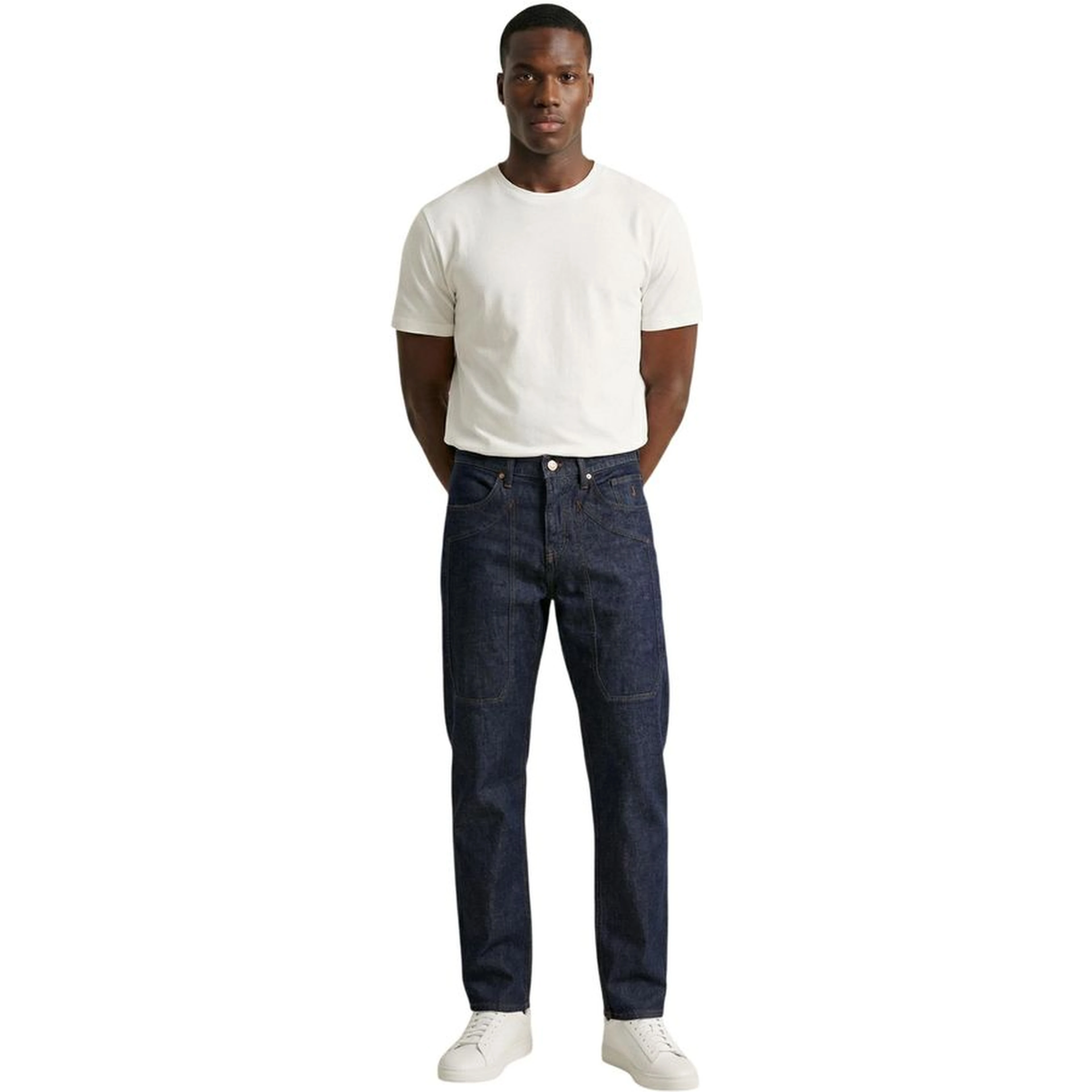 Blue Viscose Skinny Jeans