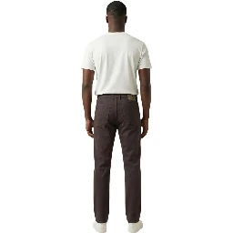 Brown Cotton Skinny Jeans