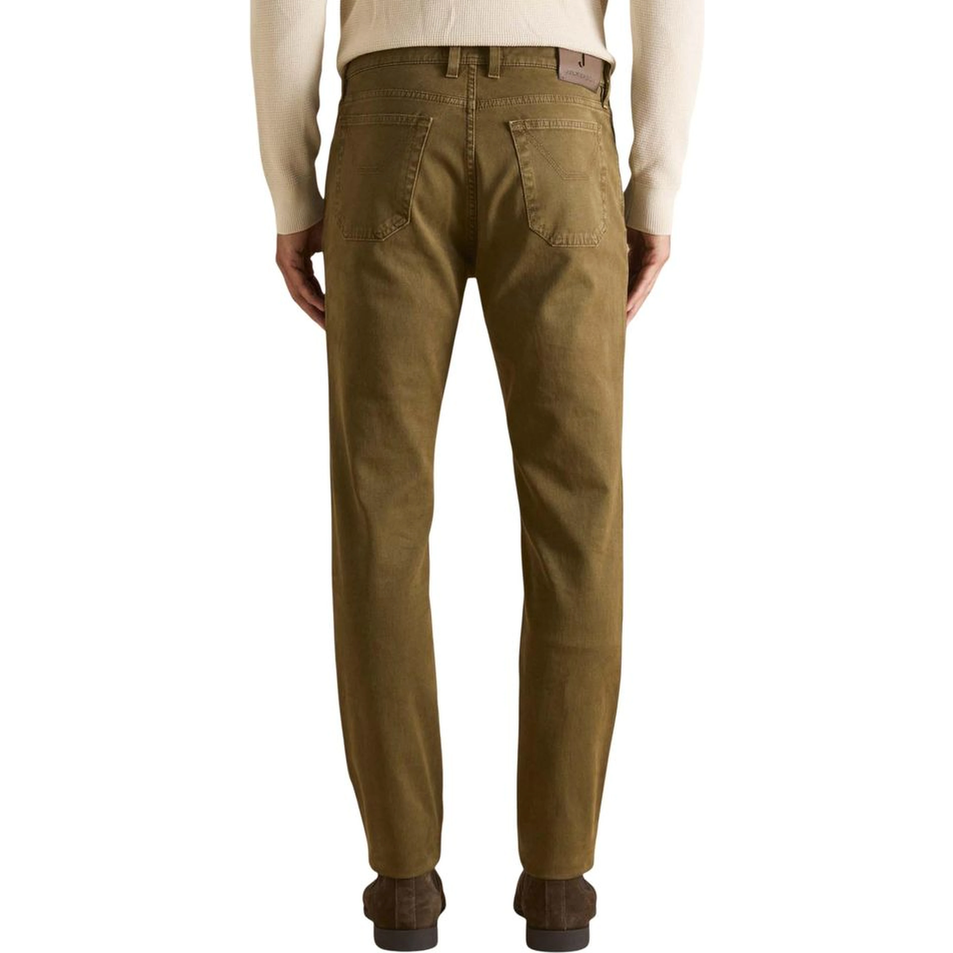 Bicolor Elastane Skinny Pants