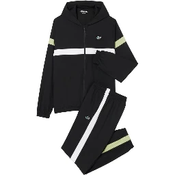 Black And White Polyester Sweatsuit