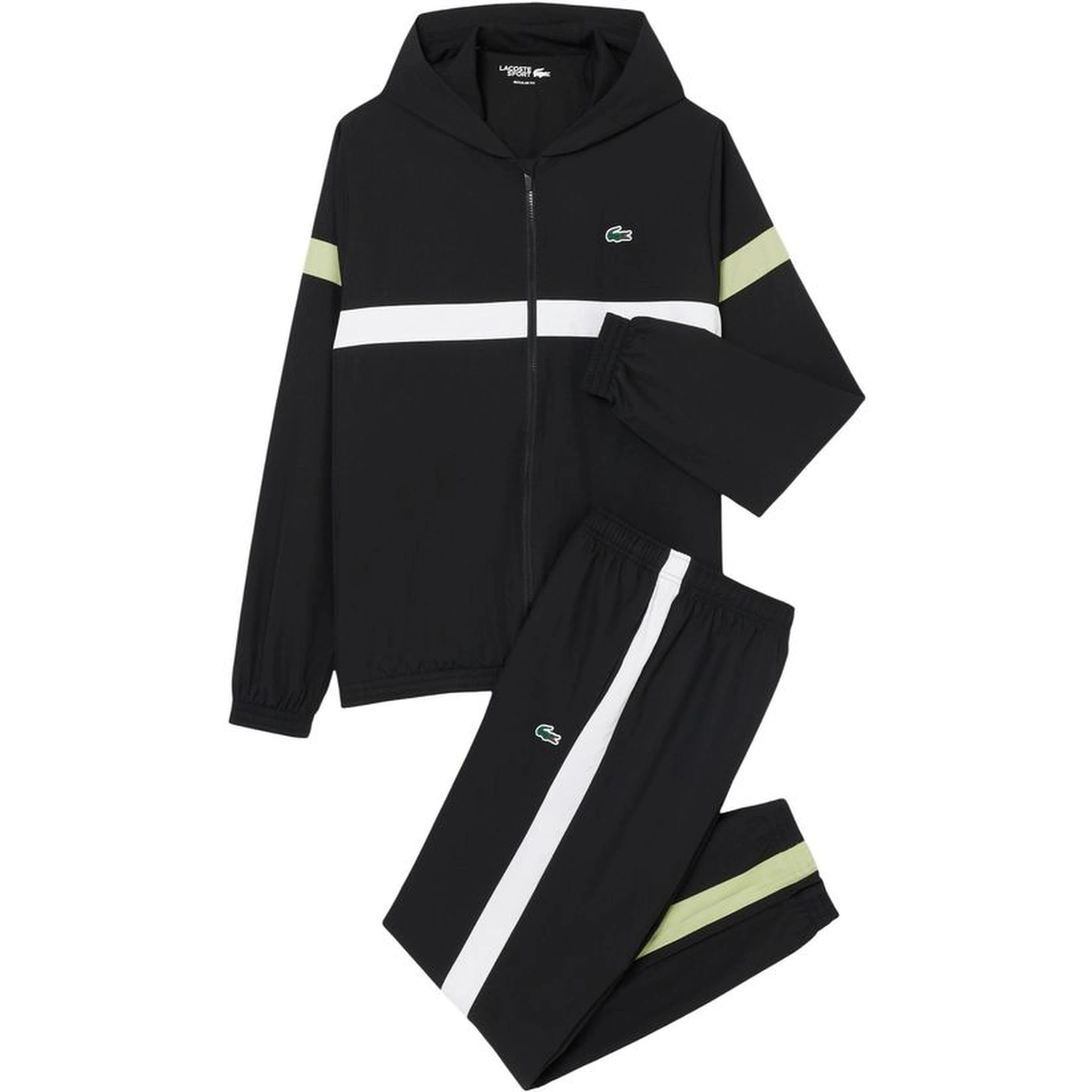 Black And White Polyester Sweatsuit