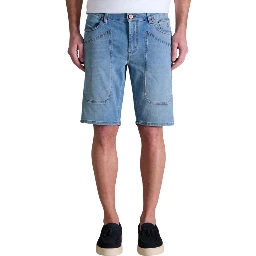 Light Blue Cotton Bermuda Shorts
