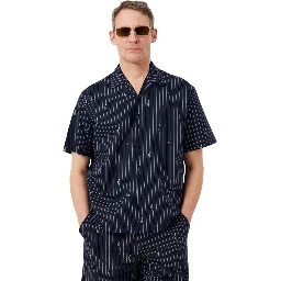 Black Cotton Shortsleeve Shirt
