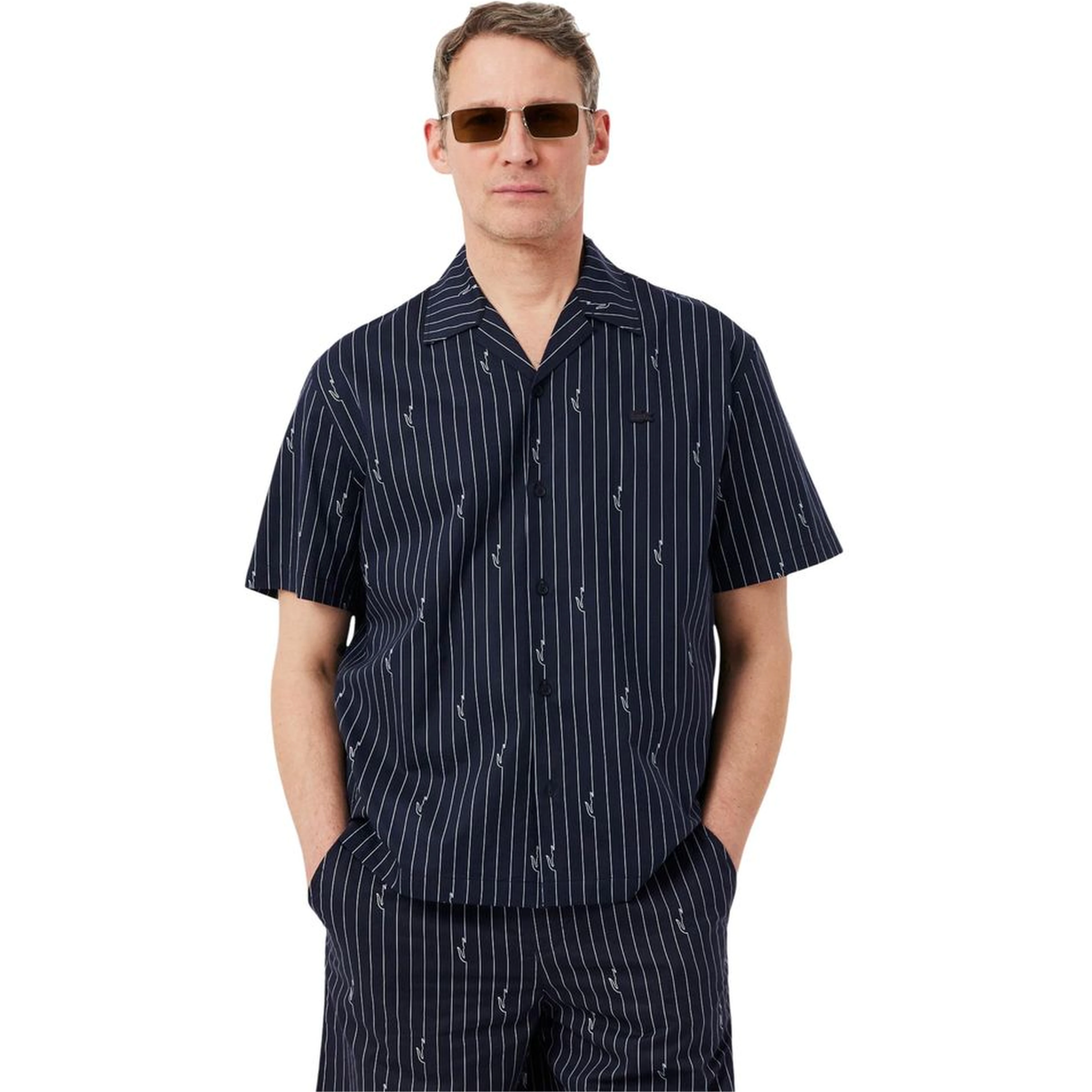 Black Cotton Shortsleeve Shirt