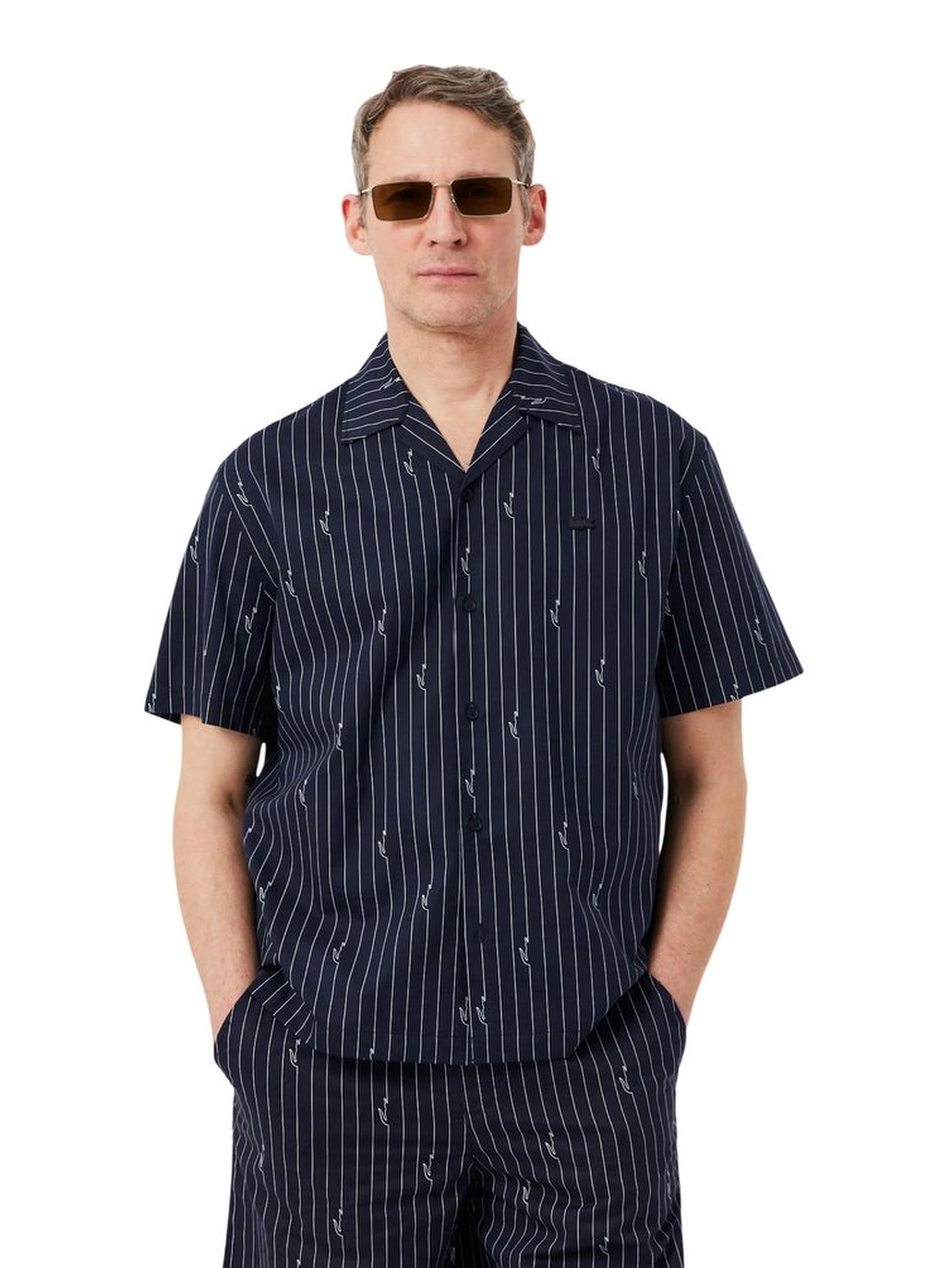 Black Cotton Shortsleeve Shirt