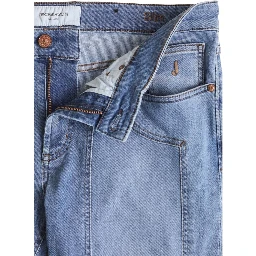 Light Blue Recycled Polyester Skinny Jeans