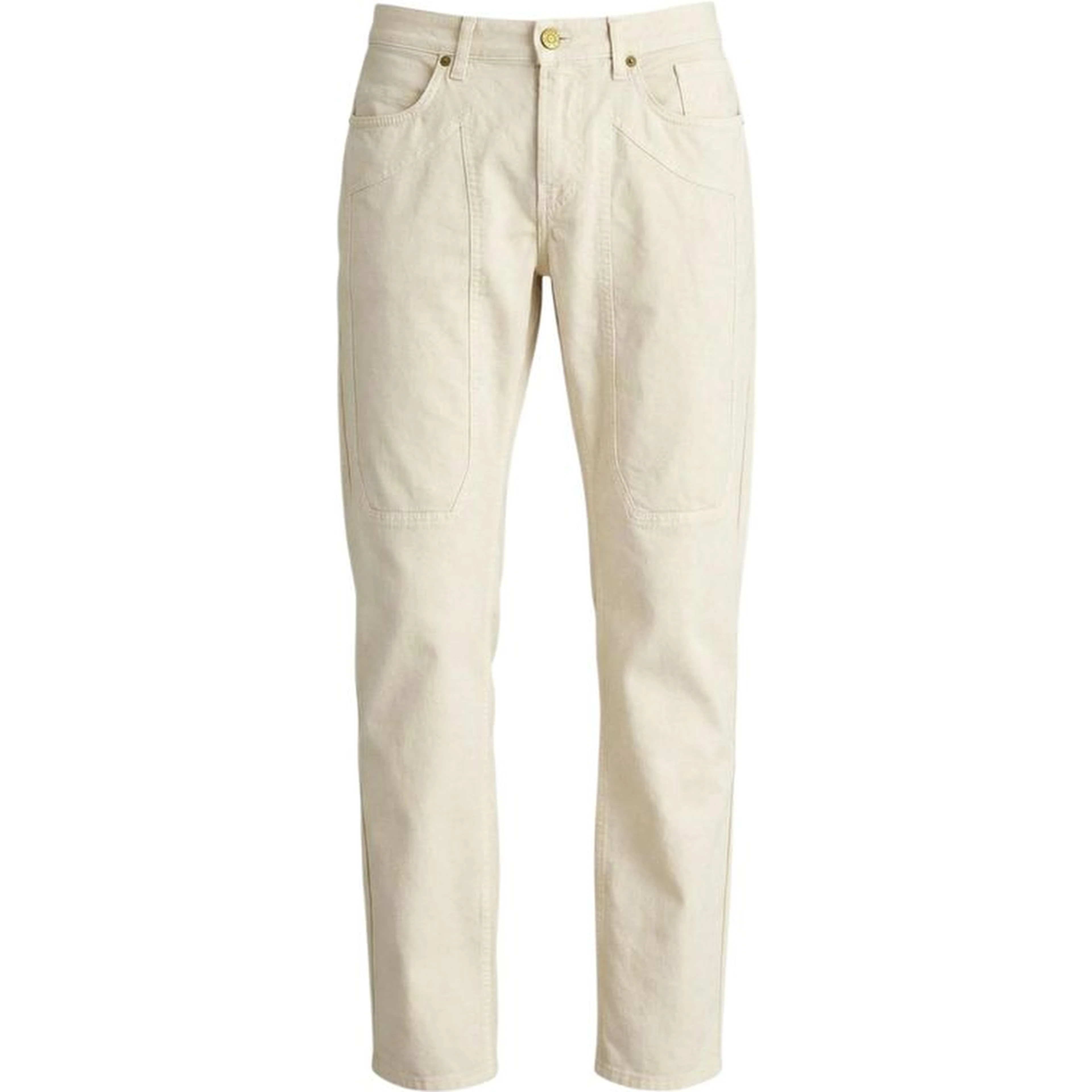 White Elastane Skinny Pants