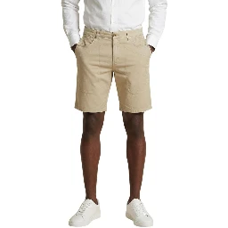 Beige Cotton Bermuda Shorts
