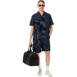 Black Cotton Shortsleeve Shirt