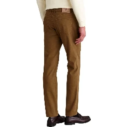 Beige Elastane Skinny Pants