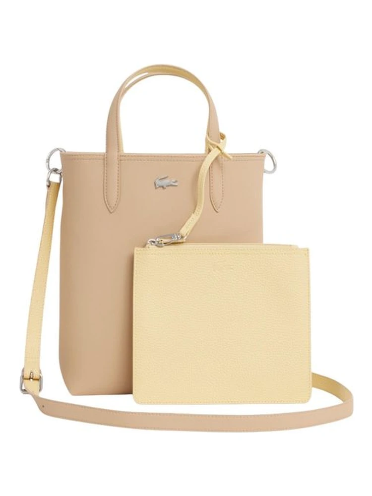 Beige Leather Handbag