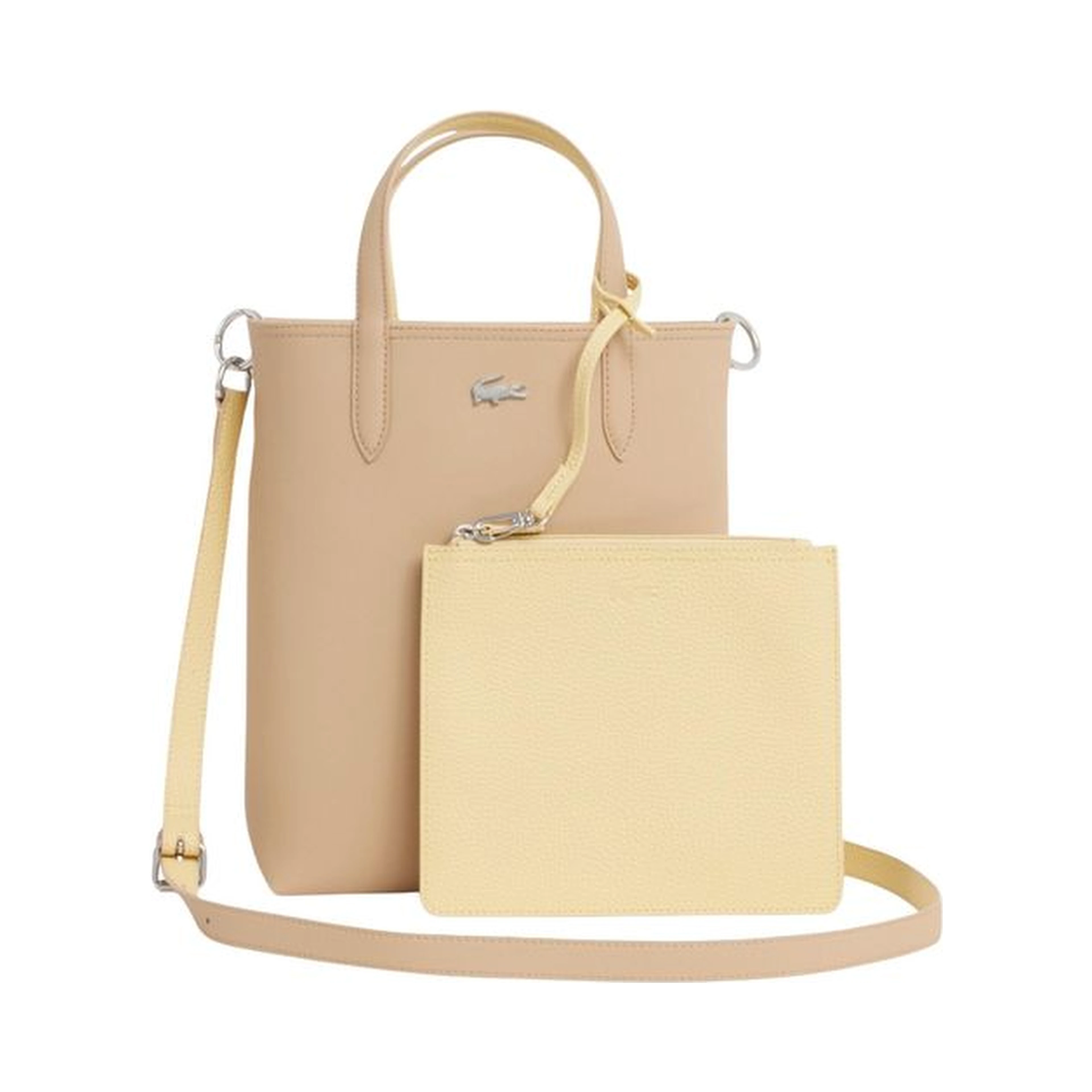 Beige Leather Handbag