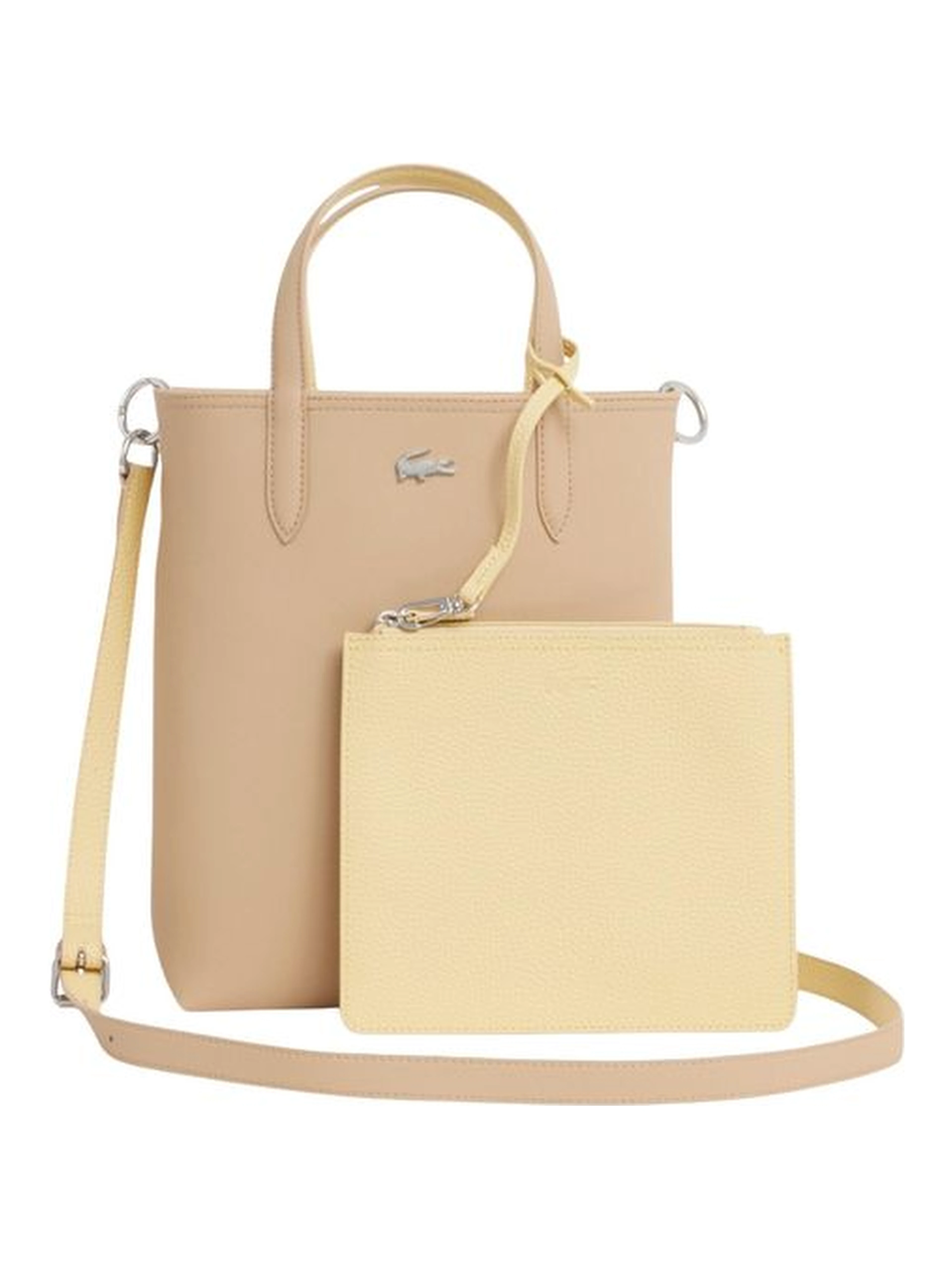 Beige Leather Handbag