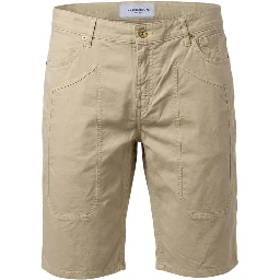 Beige Cotton Bermuda Shorts