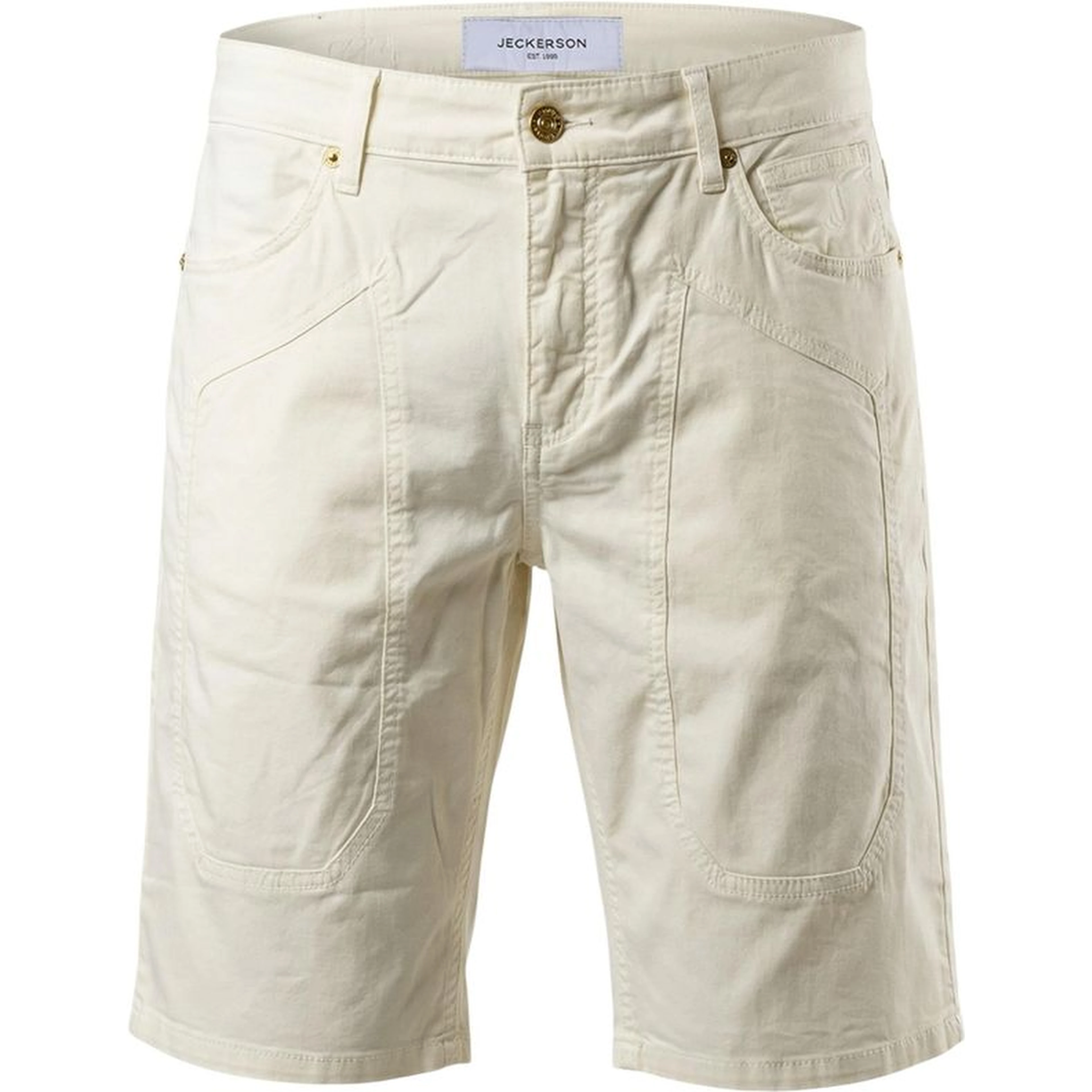 Cream Cotton Bermuda Shorts