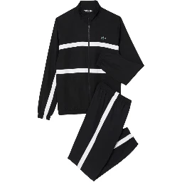 Black And White Polyester Sweatsuit