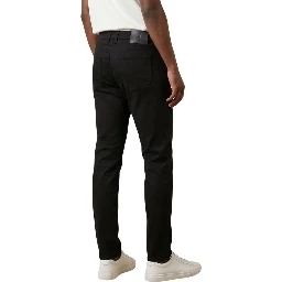 Blue Elastane Skinny Pants
