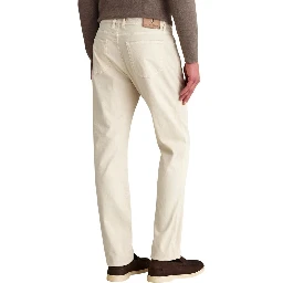 White Elastane Skinny Pants
