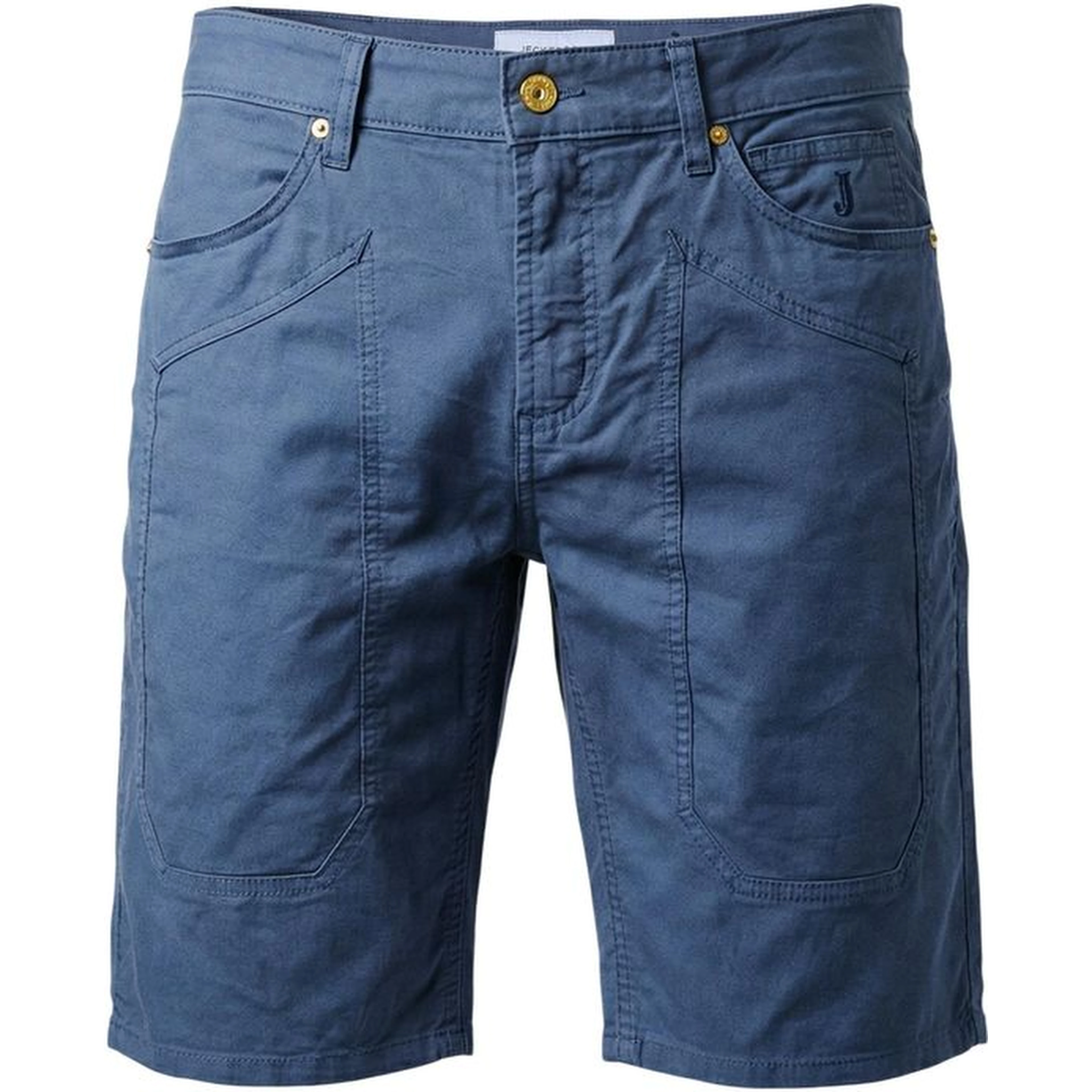 Blue Cotton Bermuda Shorts