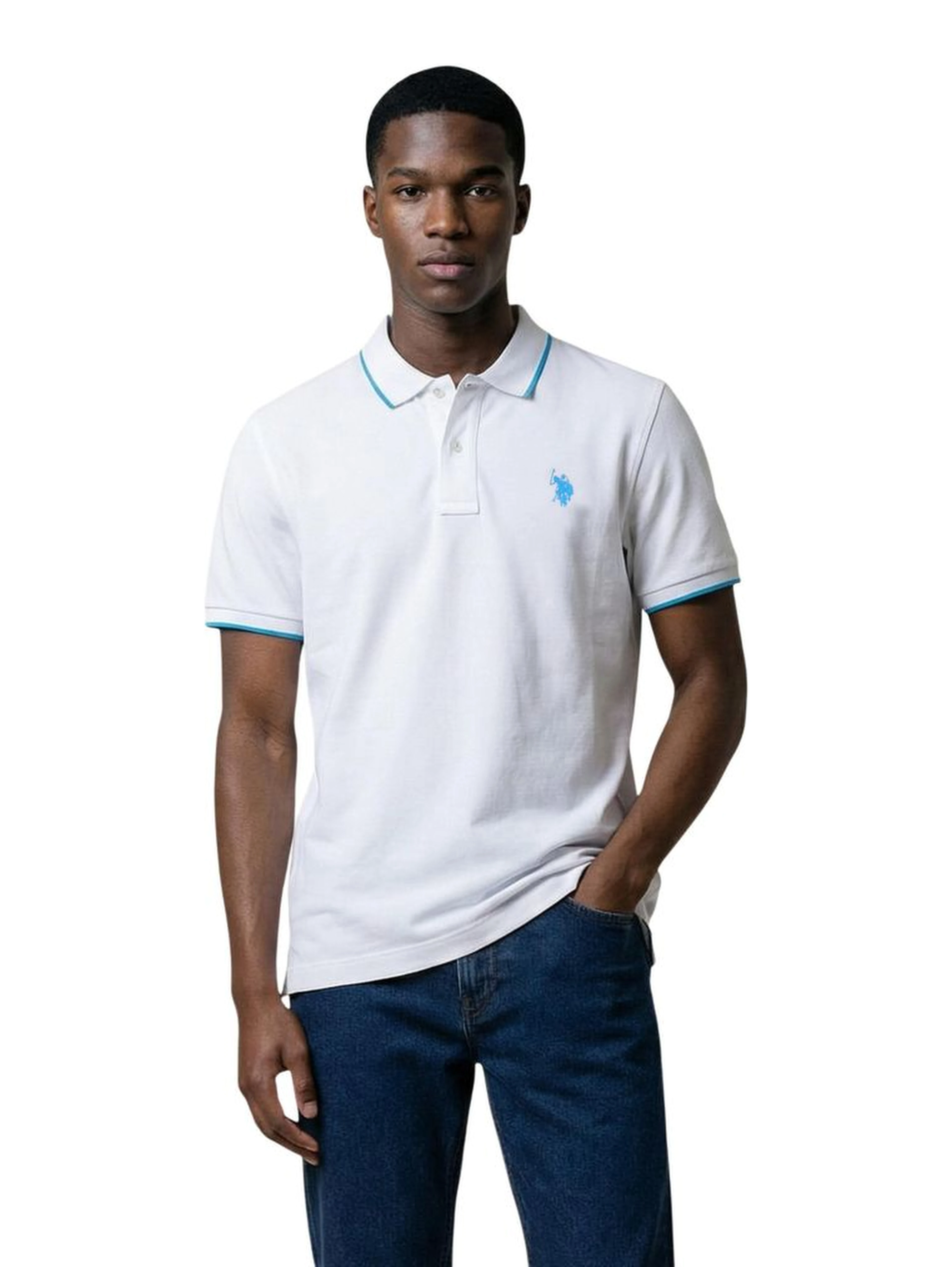White Cotton Polo Shirt