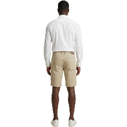 Beige Cotton Bermuda Shorts