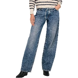 Light Blue Cotton Bootcut Jeans
