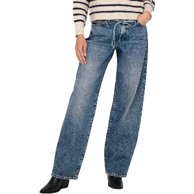 Light Blue Cotton Bootcut Jeans