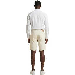Cream Cotton Bermuda Shorts