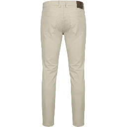 Gray Elastane Skinny Pants