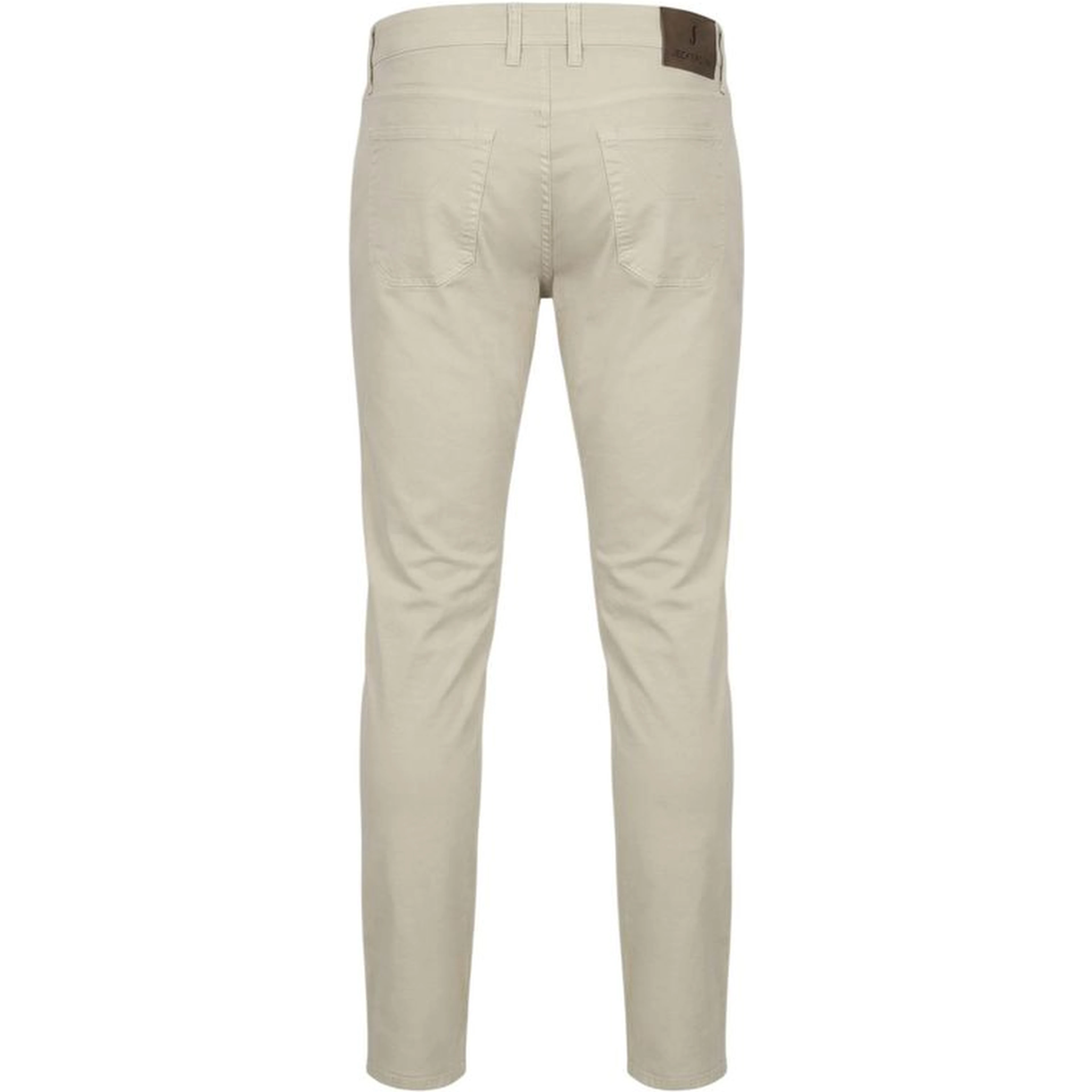 Gray Elastane Skinny Pants