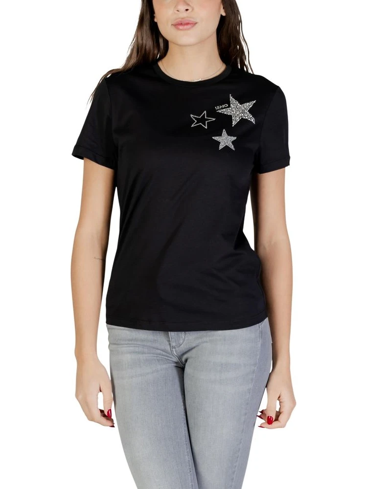 Black Cotton T-Shirt