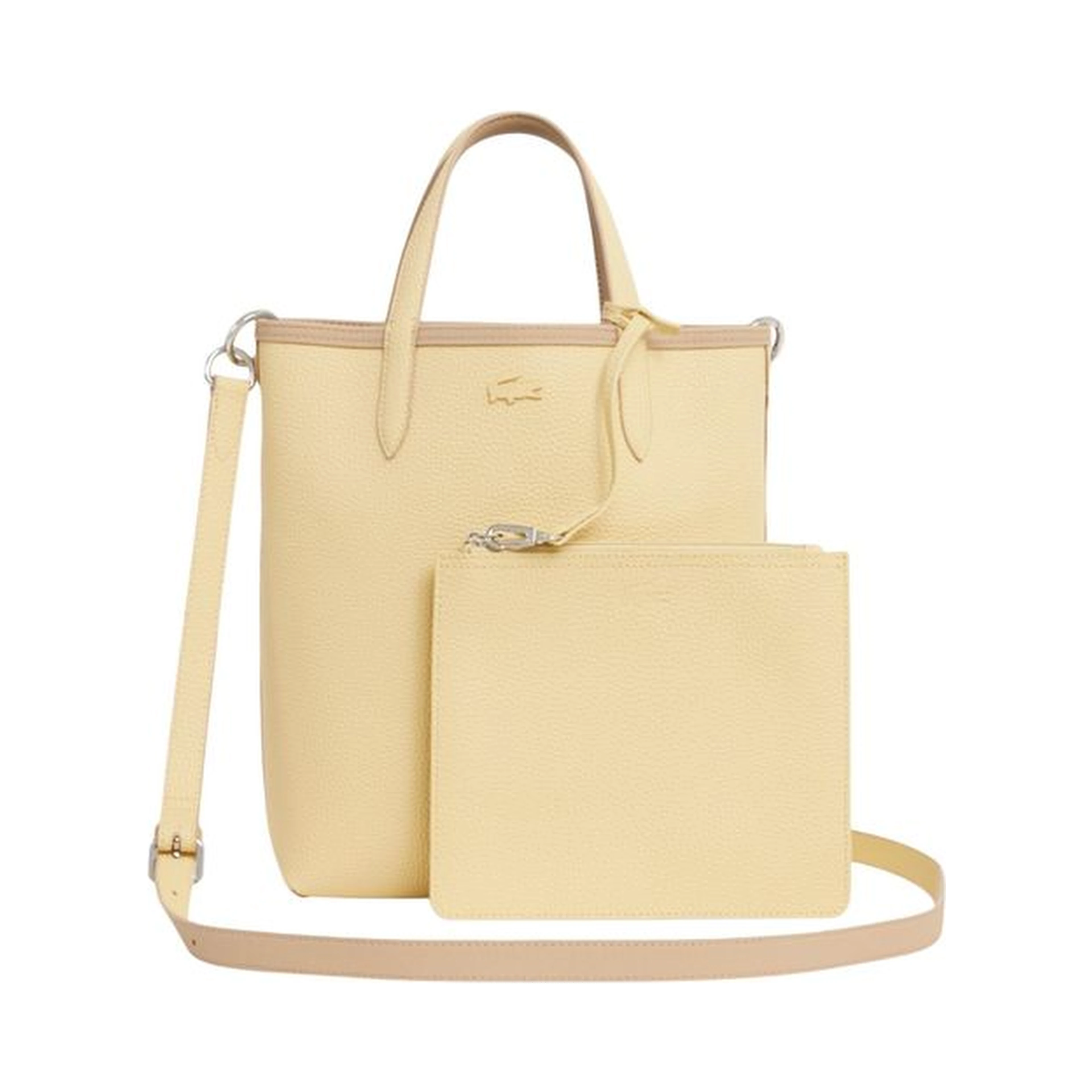 Beige Leather Handbag