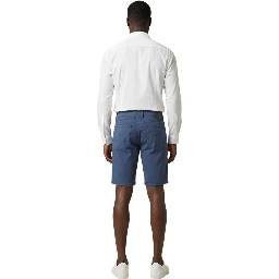 Blue Cotton Bermuda Shorts