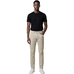 Gray Elastane Skinny Pants