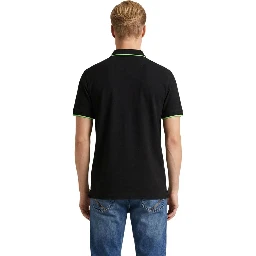 Black Cotton Polo Shirt