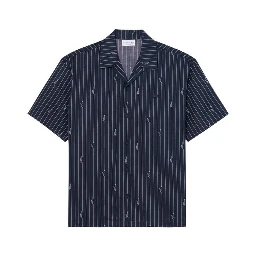 Black Cotton Shortsleeve Shirt