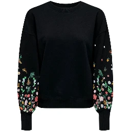 Black Cotton Sweatshirt
