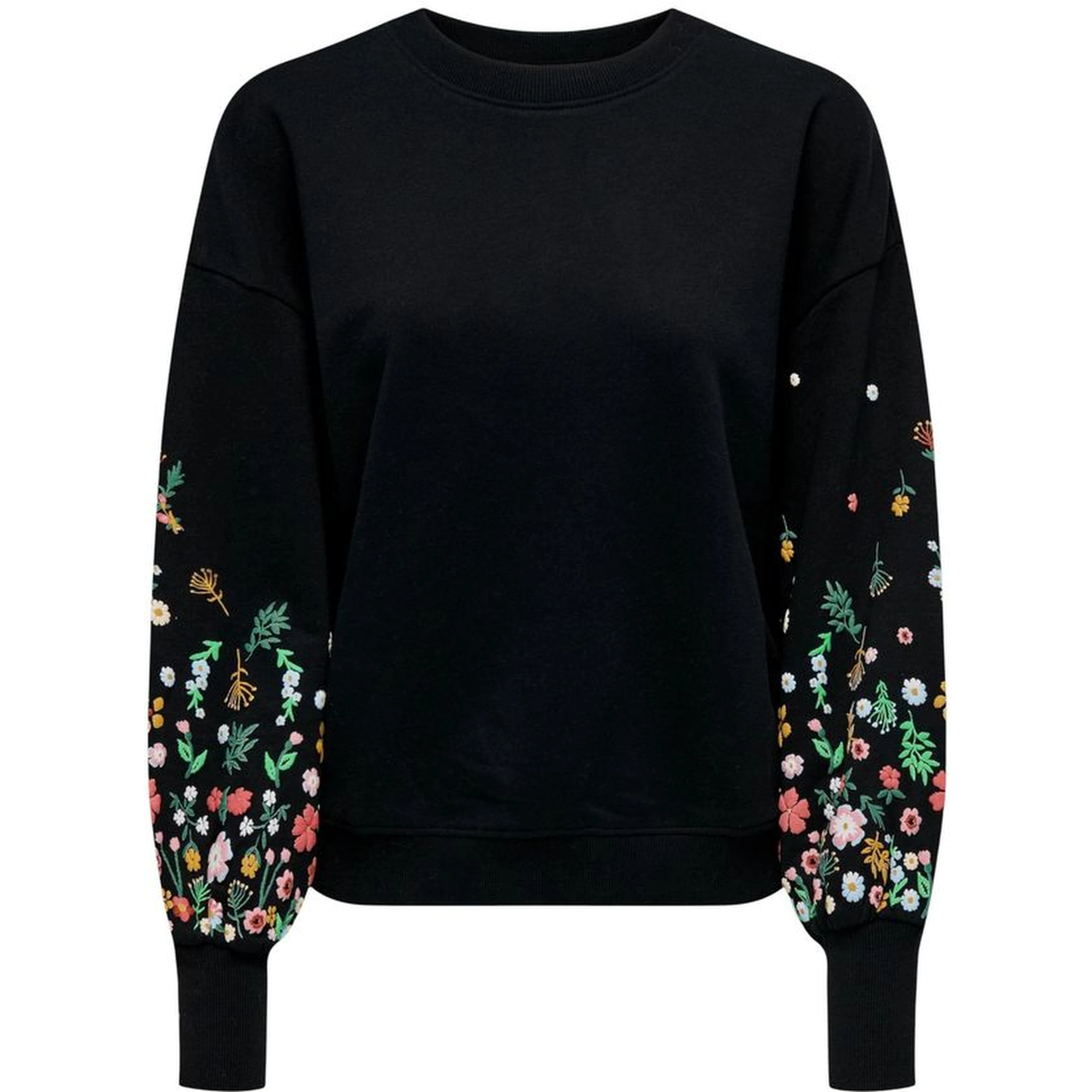 Black Cotton Sweatshirt