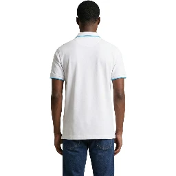 White Cotton Polo Shirt