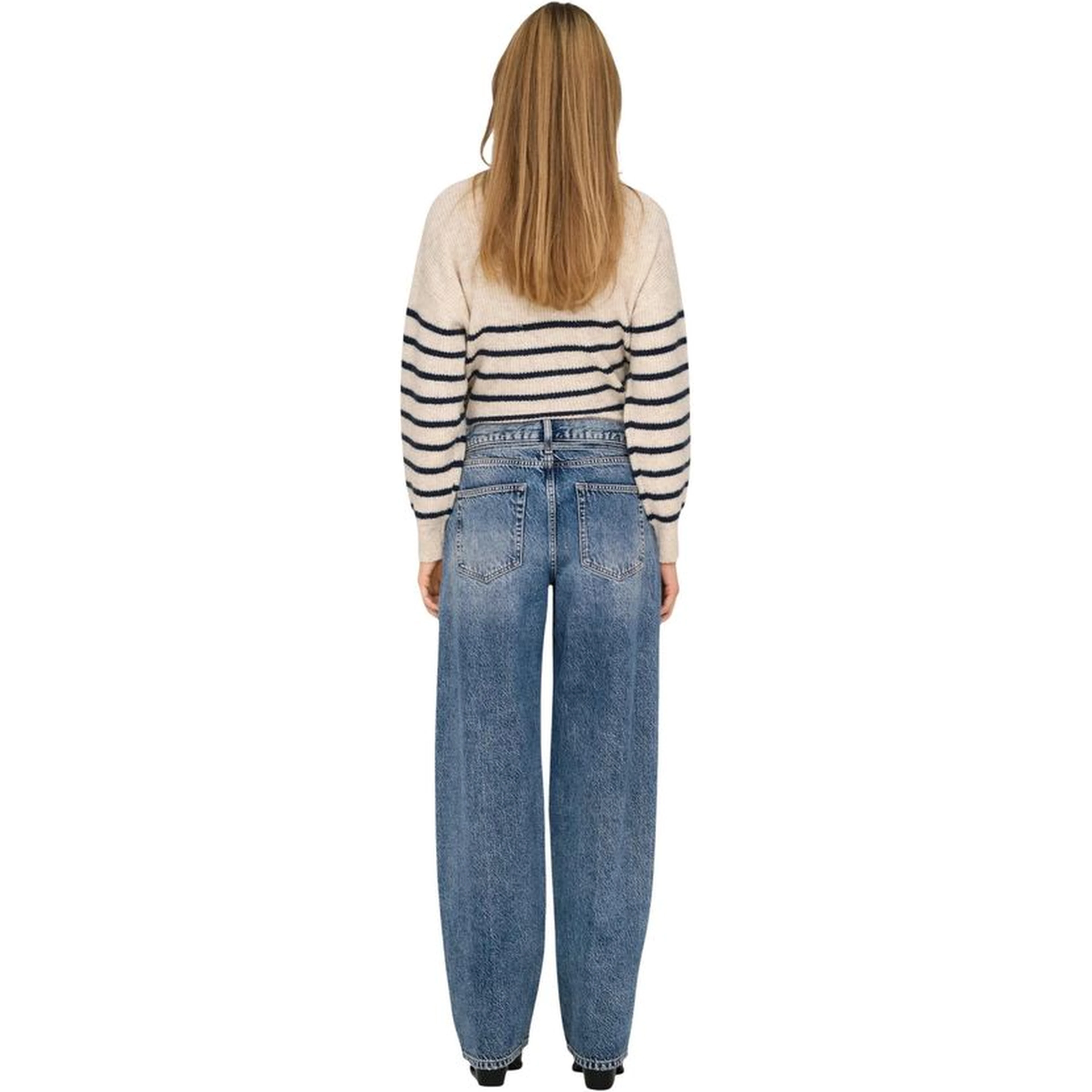 Light Blue Cotton Bootcut Jeans