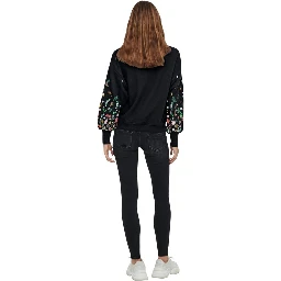Black Cotton Sweatshirt