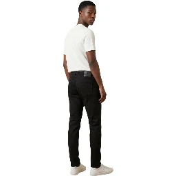 Blue Elastane Skinny Pants