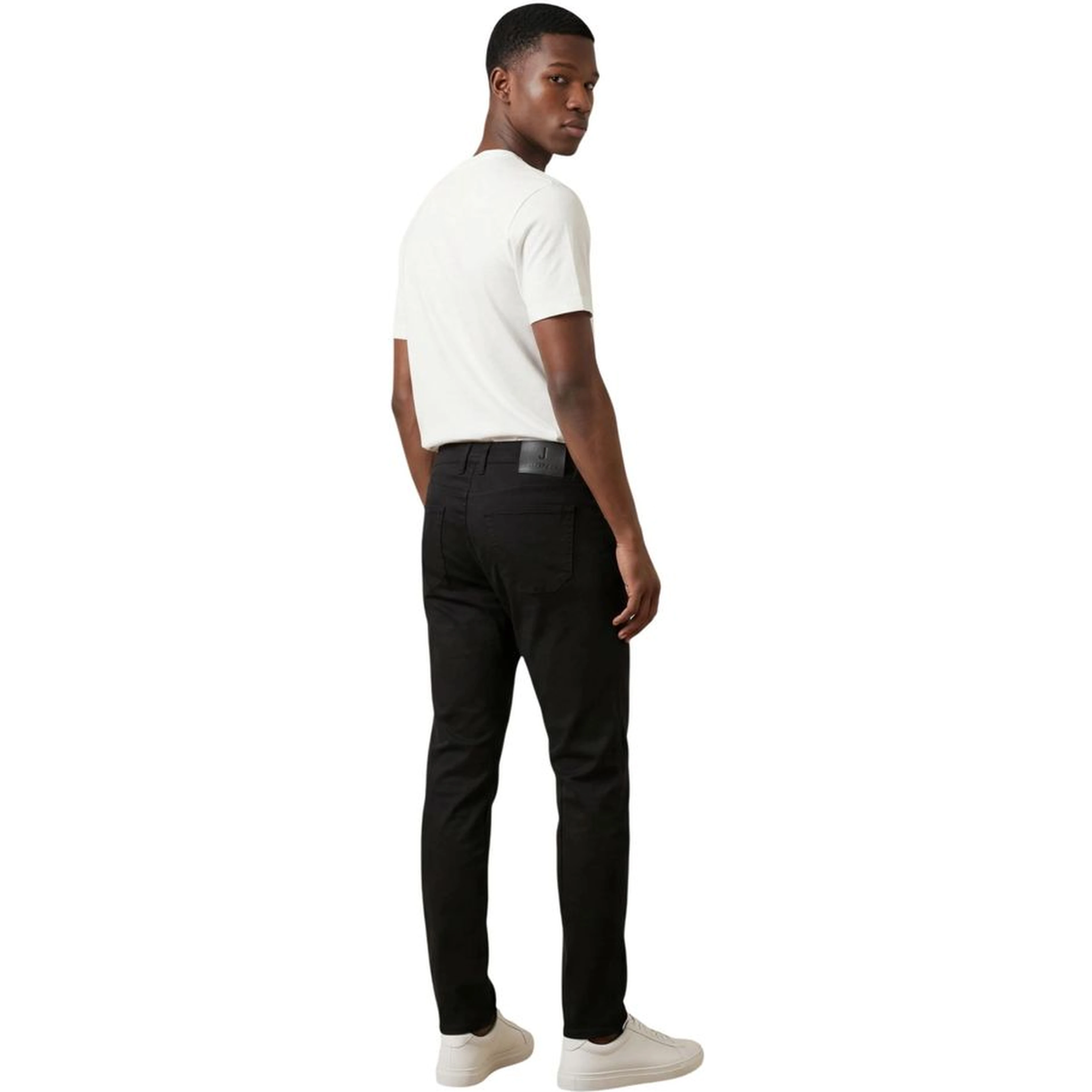 Blue Elastane Skinny Pants