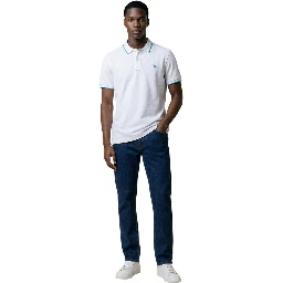 White Cotton Polo Shirt