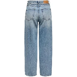 Light Blue Cotton Bootcut Jeans