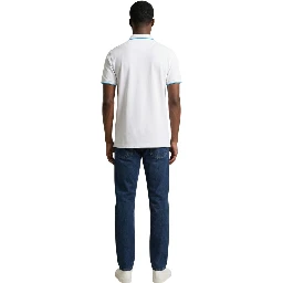 White Cotton Polo Shirt