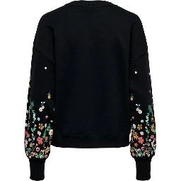 Black Cotton Sweatshirt