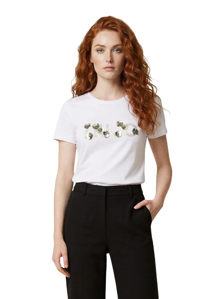 Cream Cotton T-Shirt
